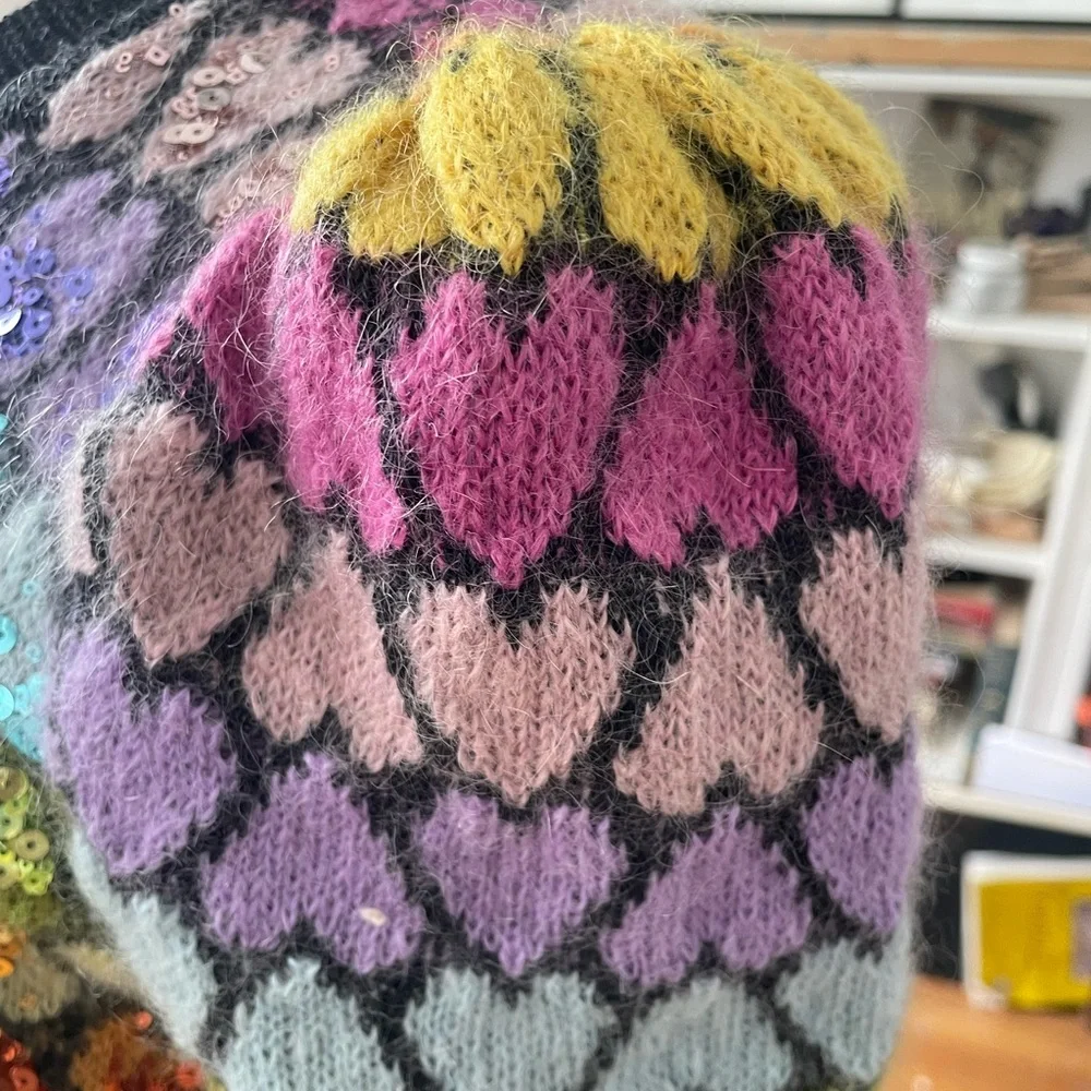 Marc Jacobs Hearts and Sequin Embellished Cardigan - Picture 5 of 14